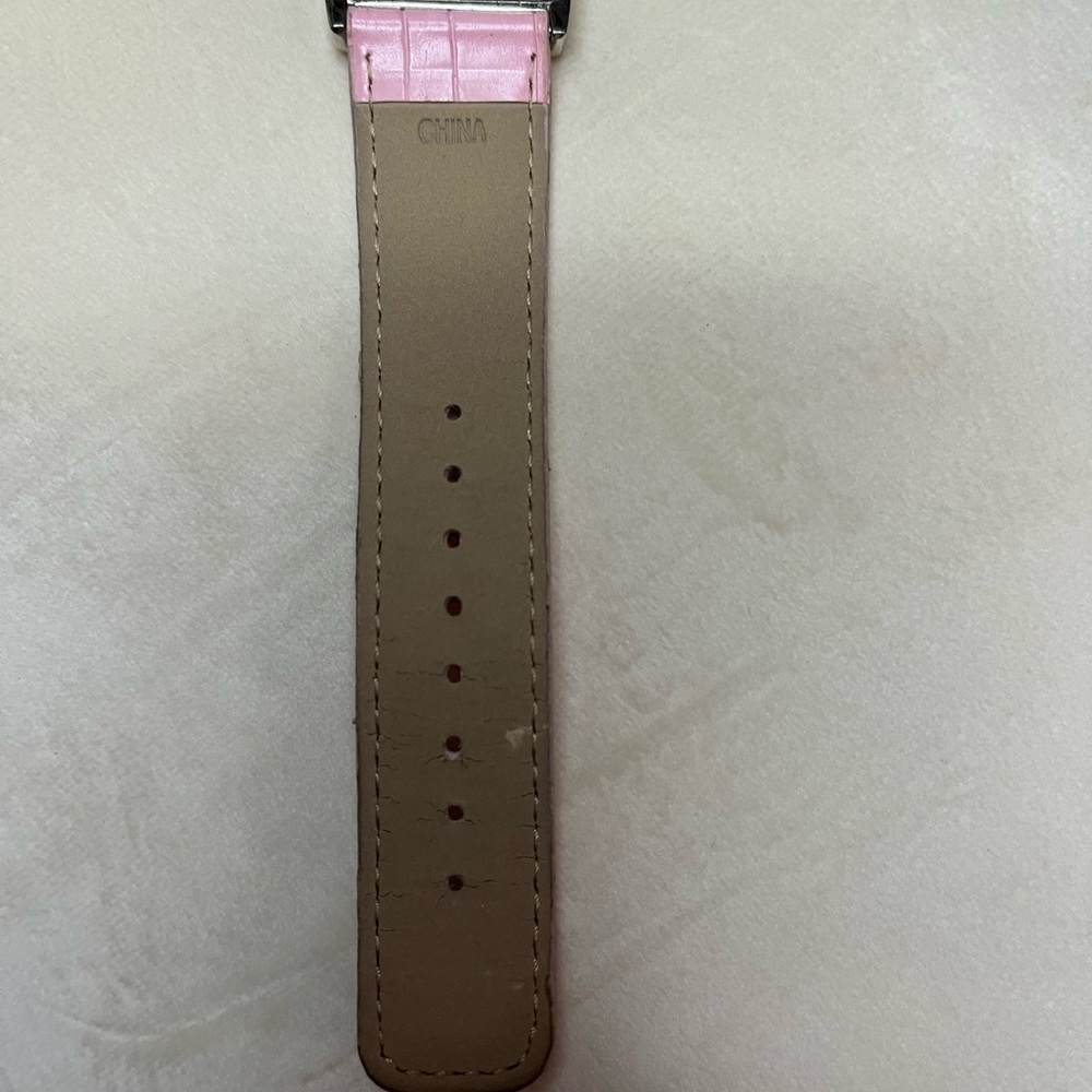 Mary Kay Silver Dial Watch with Pink and Tan Strap - Picture 7 of 7